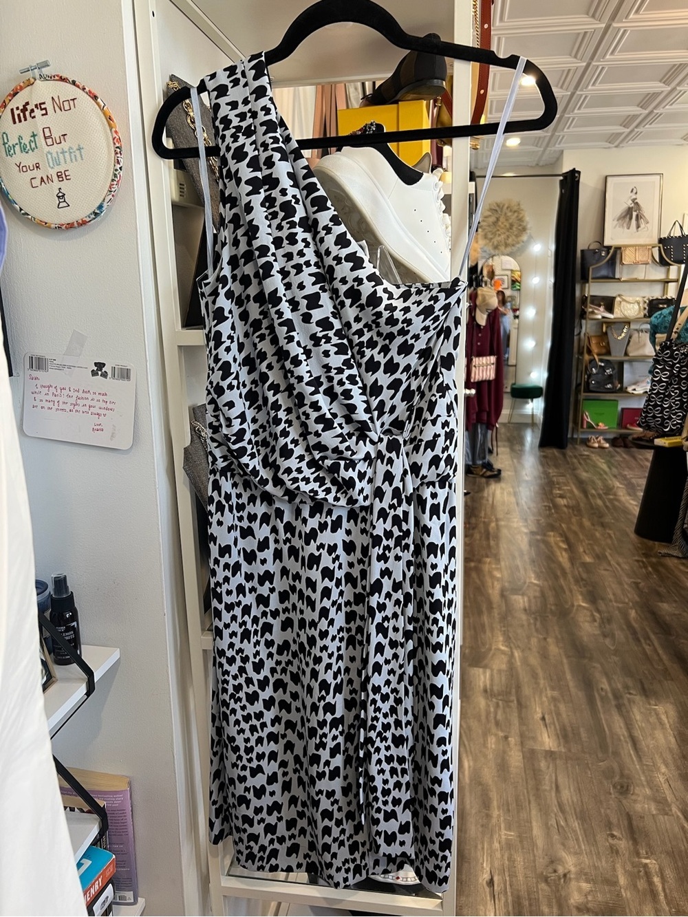 Diane Von Furstenberg One-Shoulder Printed Dress